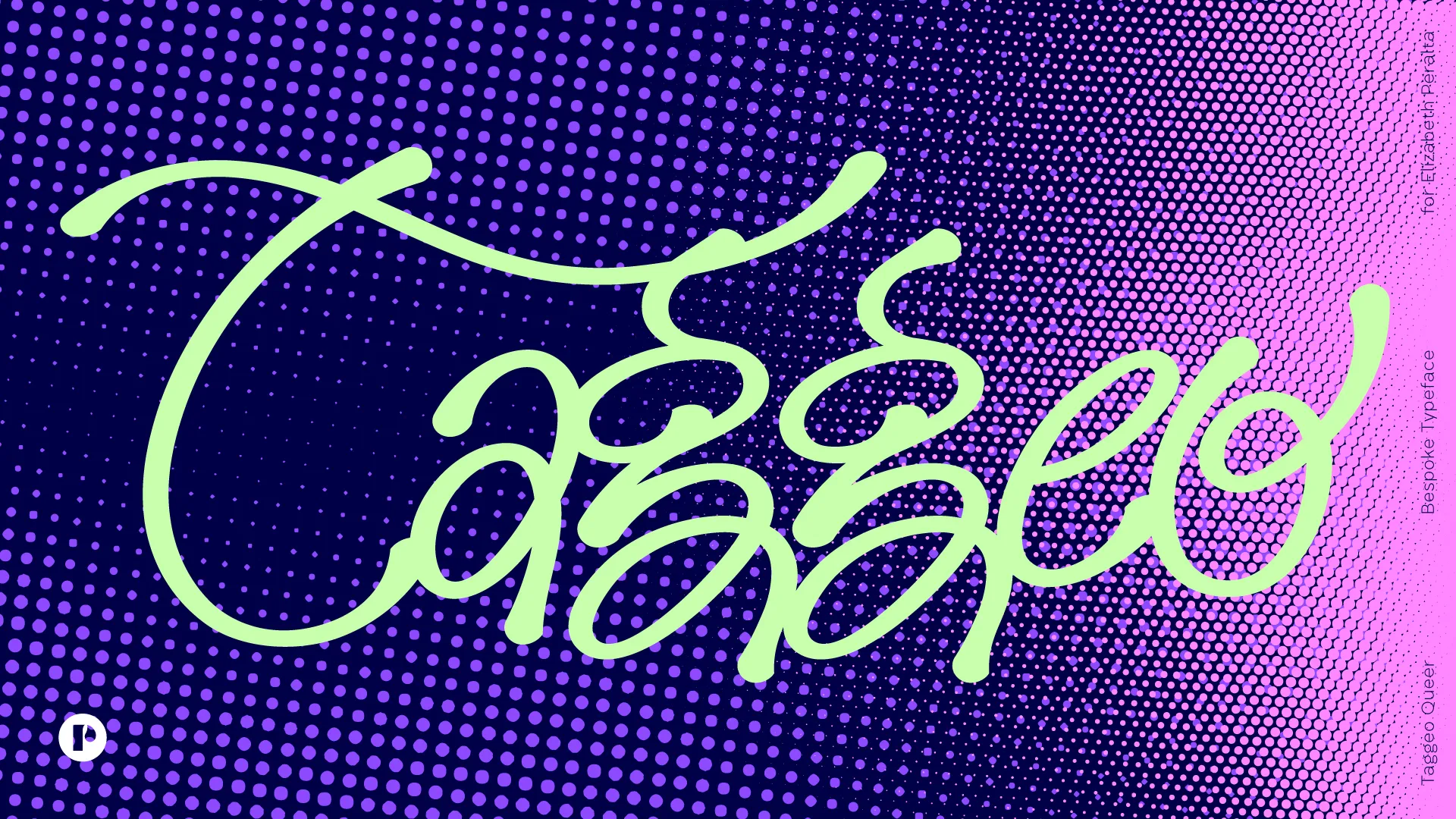 Taggeo, a bespoke typeface, 1 of 9
