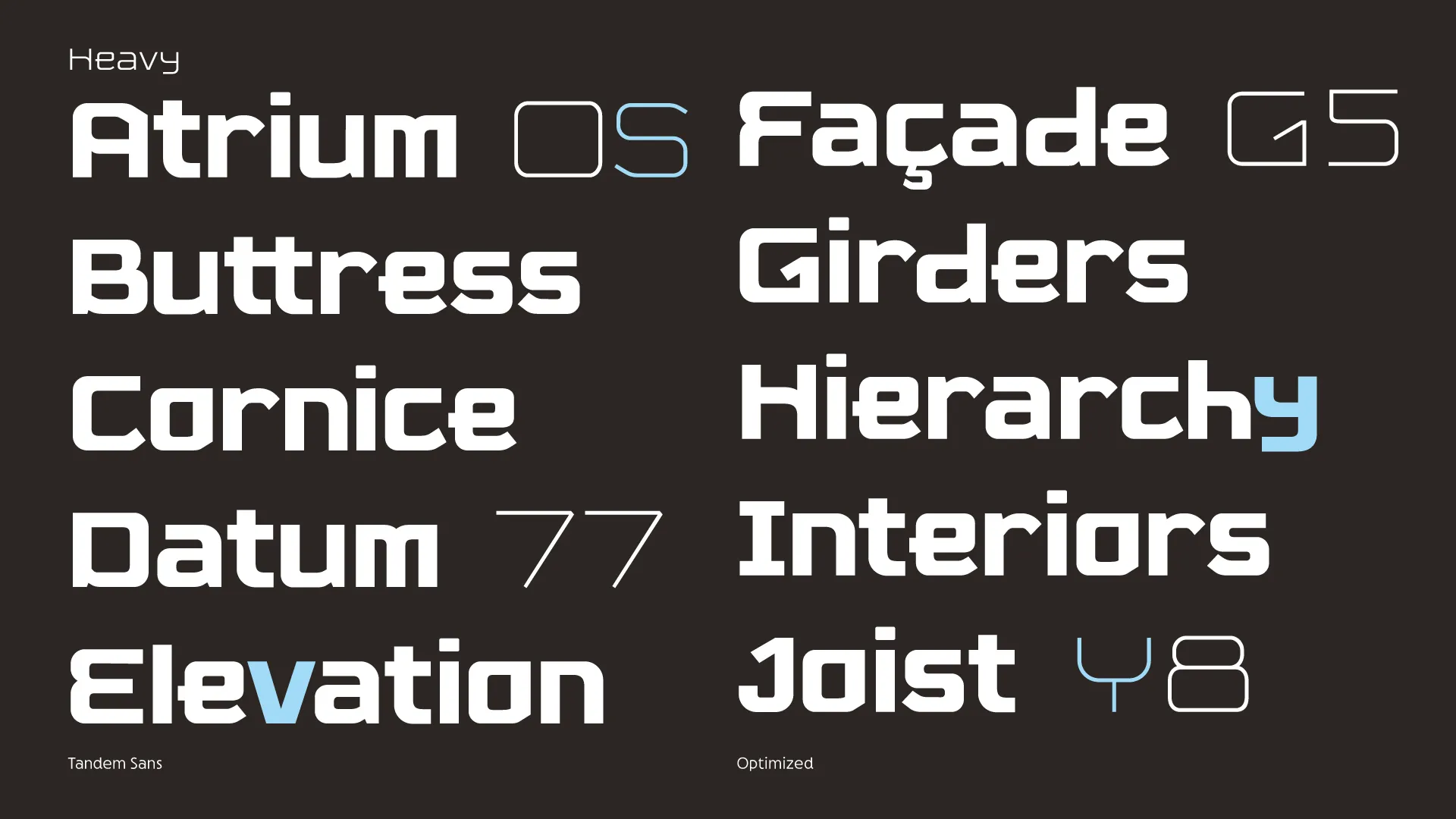 Tandem Sans, designed by Edna Acosta, 2 of 6