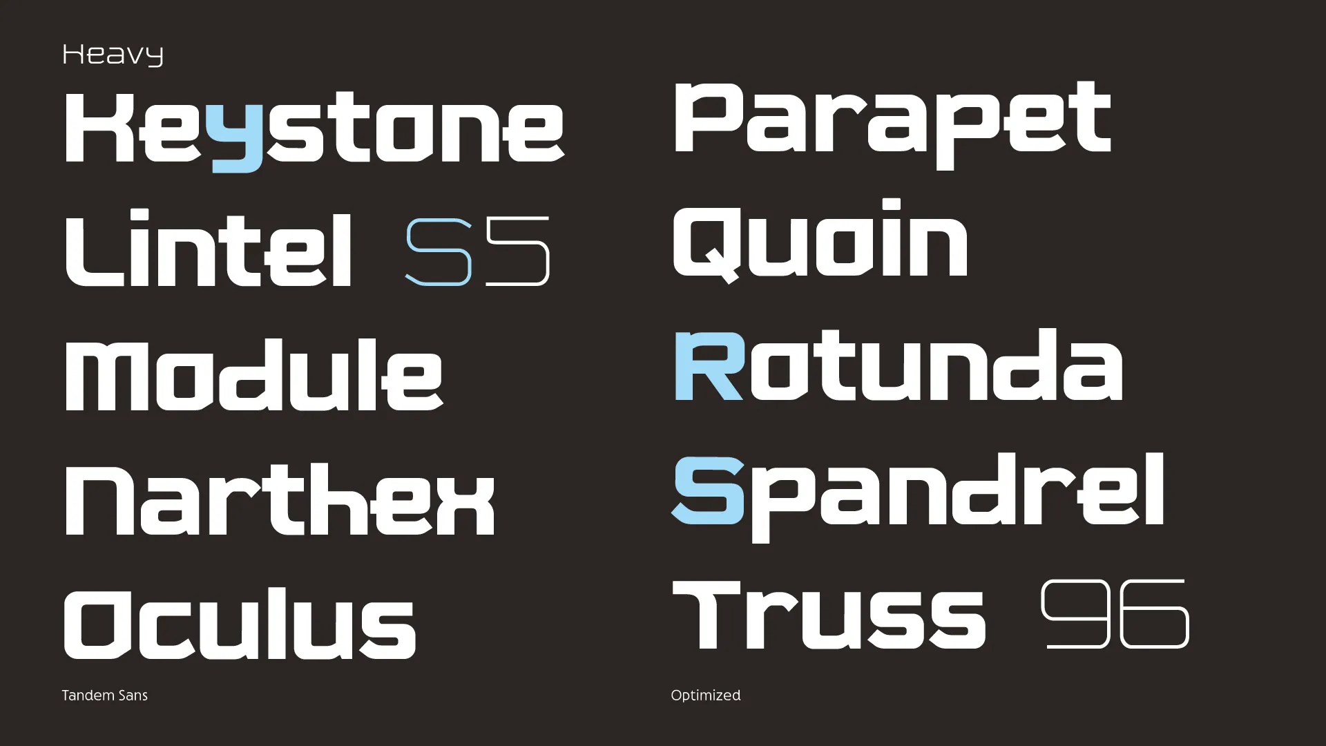 Tandem Sans, designed by Edna Acosta, 3 of 6