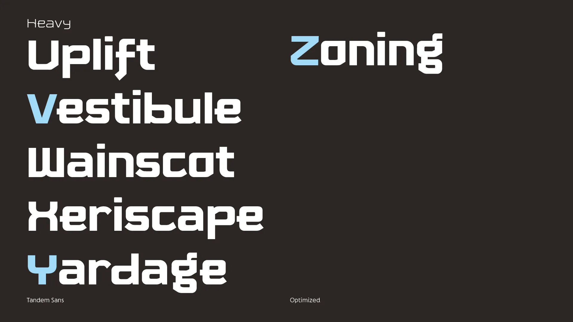 Tandem Sans, designed by Edna Acosta, 4 of 6